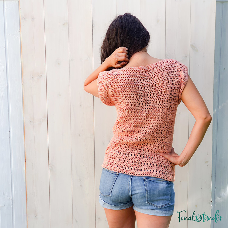 Twinkle Top - csipkemintás felső - horgolás minta